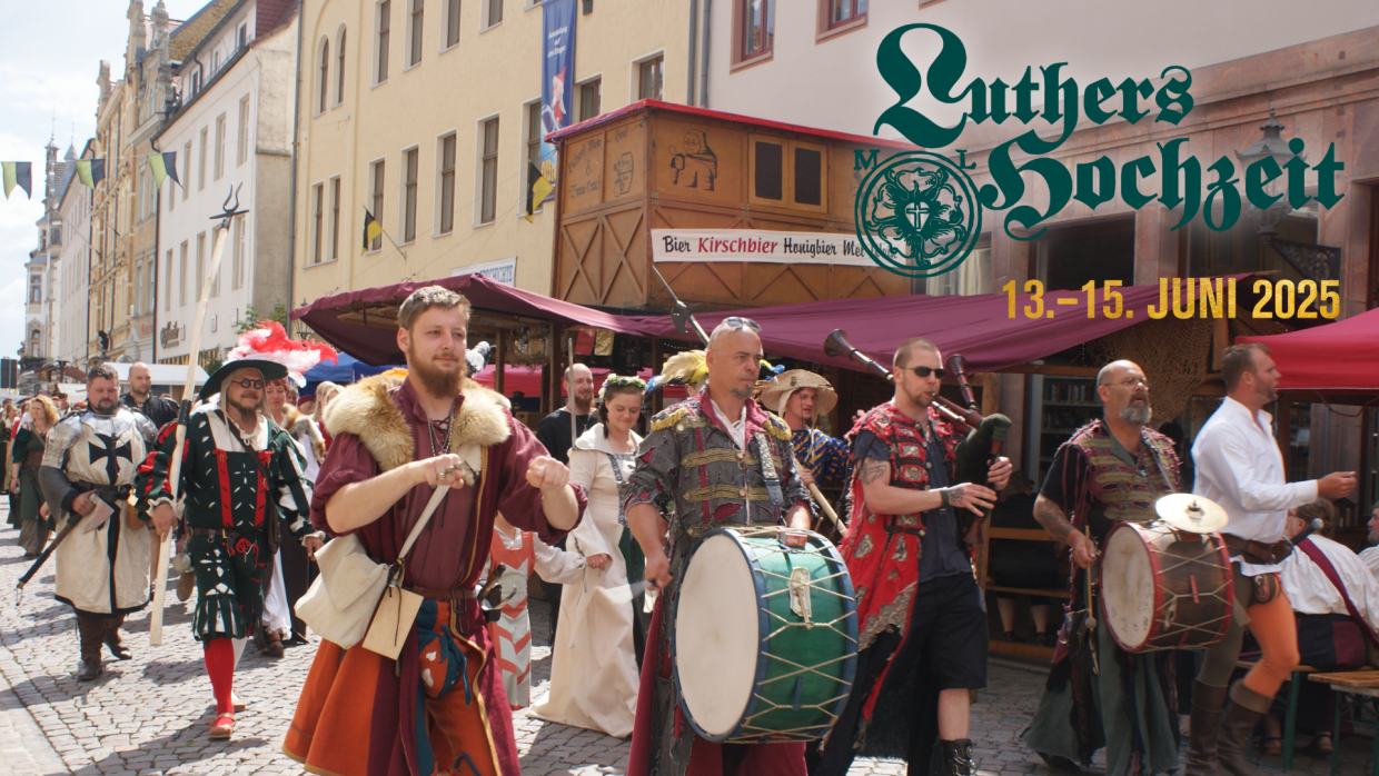 500 Jahre Luthers Hochzeit - Blick auf den Festumzug