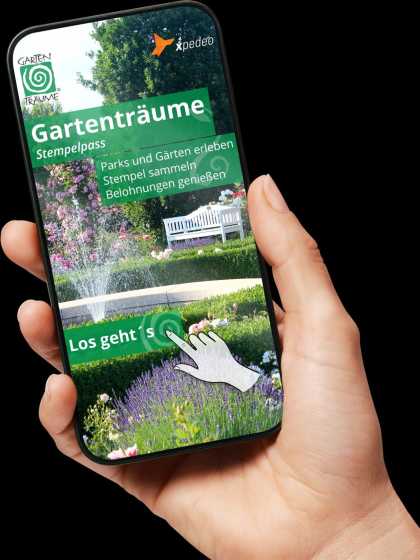 Die Startseite des Gartenträume-Stempelpasses