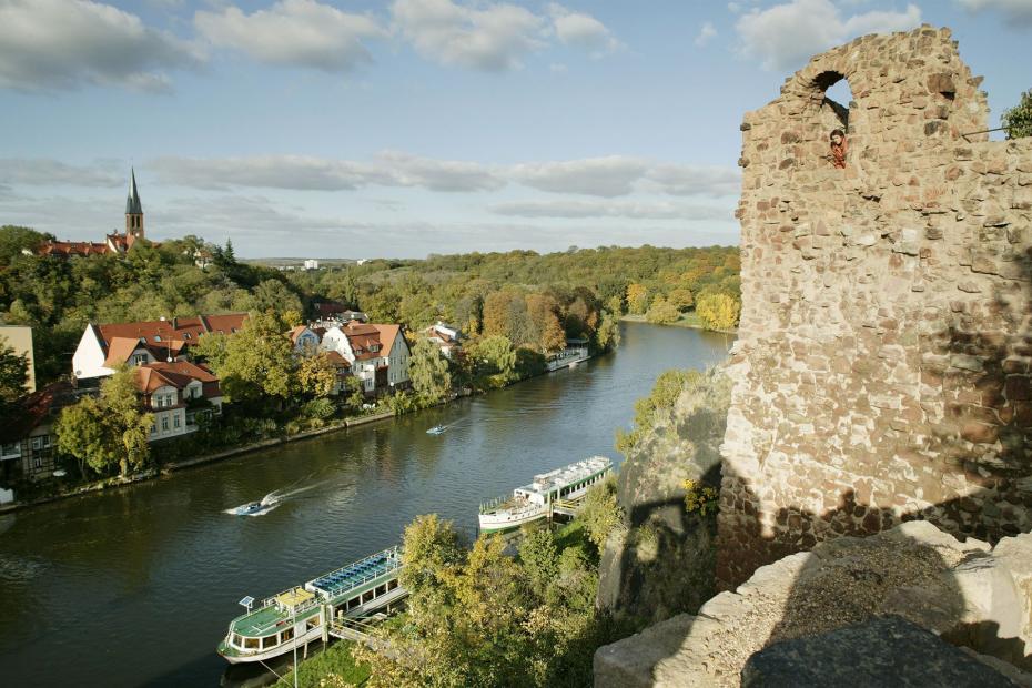 Burg Giebichenstein - Blick auf Saale © Stadt Halle Saale | Thomas Ziegler