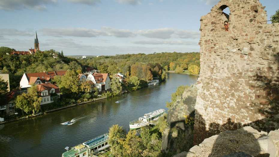 Burg Giebichenstein - Blick auf Saale © Stadt Halle Saale | Thomas Ziegler