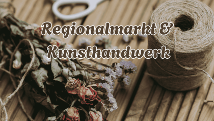 Handgefertigte Dekoration und Naturmaterialien als Beispiel für Kunsthandwerk auf der Heidemesse in Söllichau