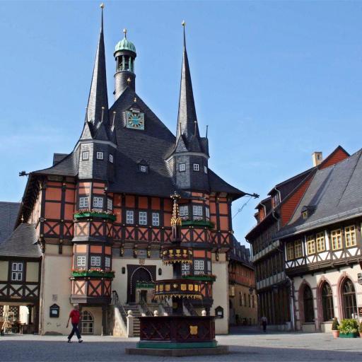 Blick auf das Rathaus von Wernigerode