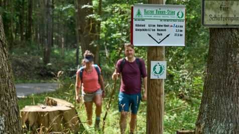 Wandern auf dem Harzer Hexen-Stieg bei Thale