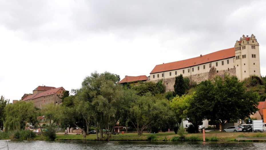 Majestätischer Blick auf Schloss Wettin